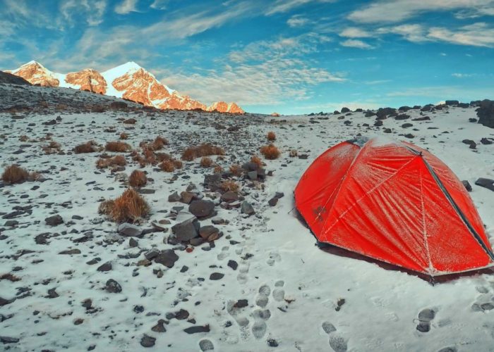 Vista del nevado que nos motiva a preguntarnos cómo llegar a Ausangate