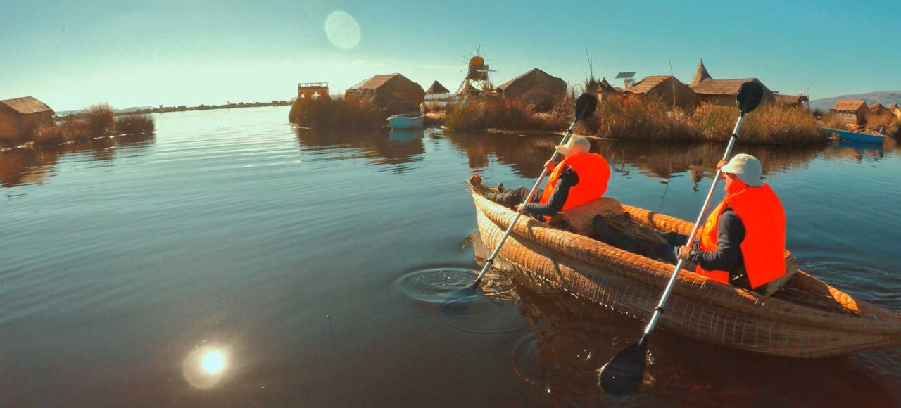 Navegando en el lago más alto del mundo