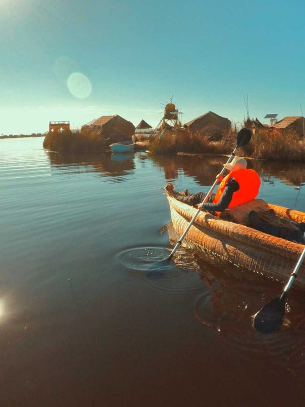 Navegando en el lago más alto del mundo