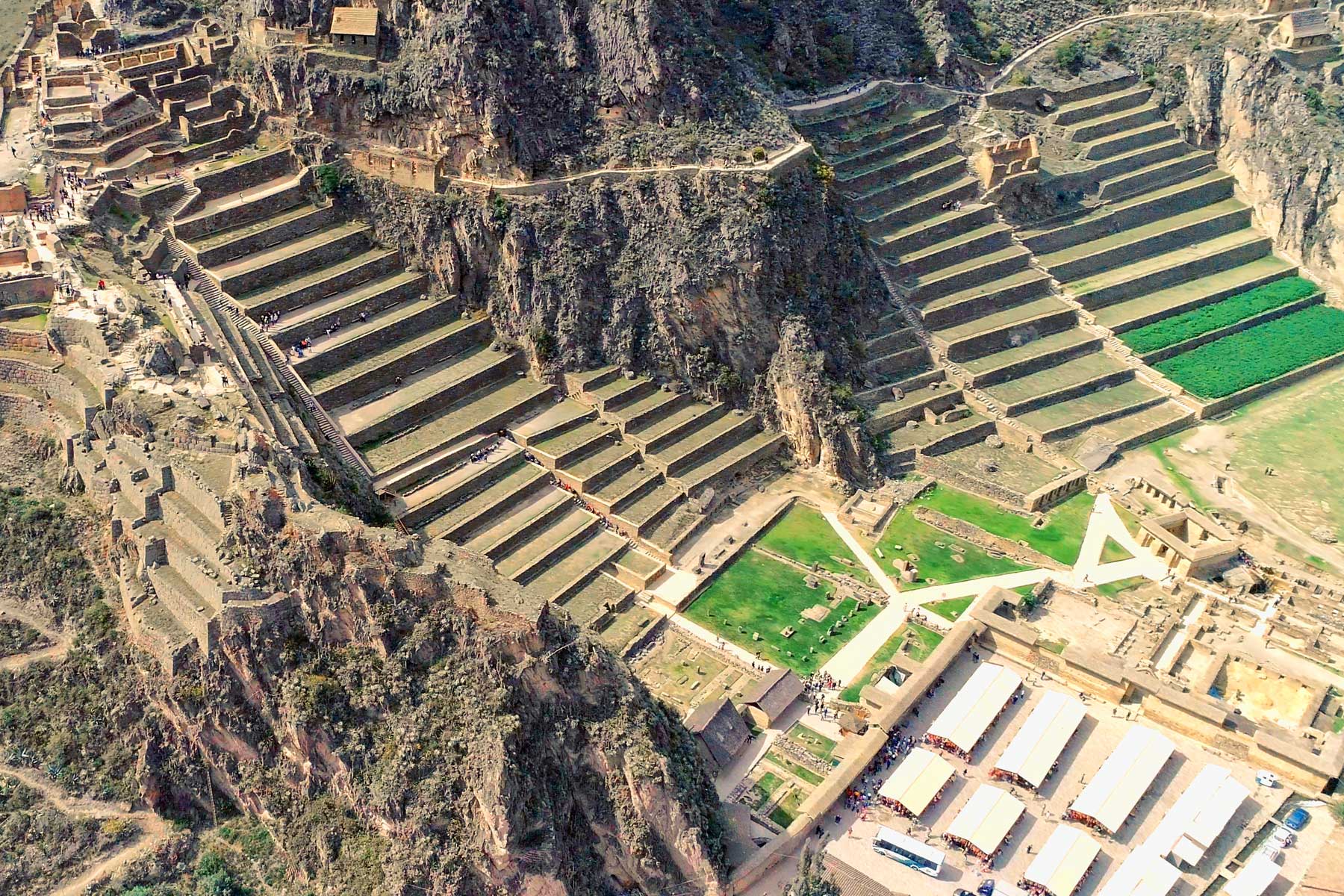 Ruinas de Ollantaytambo en el Valle Sagrado