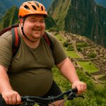 gordito haciendo inca jungle tour a machu picchu bajando de peso