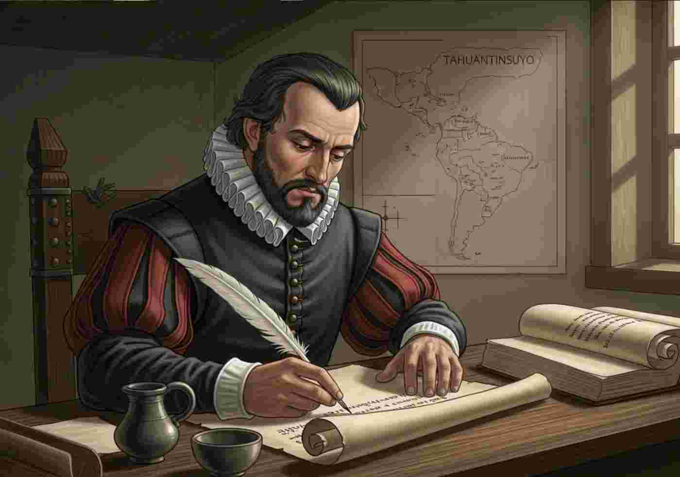 A 16th-century Spanish chronicler writes in an account of the Tahuantinsuyo, a key testimony for understanding the history of the pampairuna and the empire.