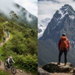 Comparativa visual entre el Inka Jungle Premium vs Salkantay Trek. mostrando la diversidad de aventuras