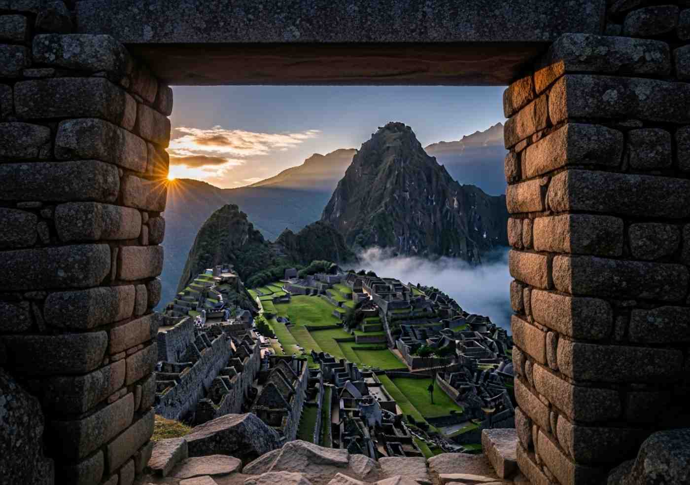 La espectacular vista de Machu Picchu al amanecer desde la Puerta del Sol (Inti Punku), la recompensa final del Camino Inca