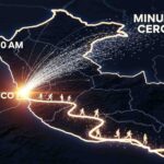 Visualización de la carrera digital por un permiso del Camino Inca, mostrando el "Minuto Cero" como una explosión de solicitudes compitiendo por un espacio