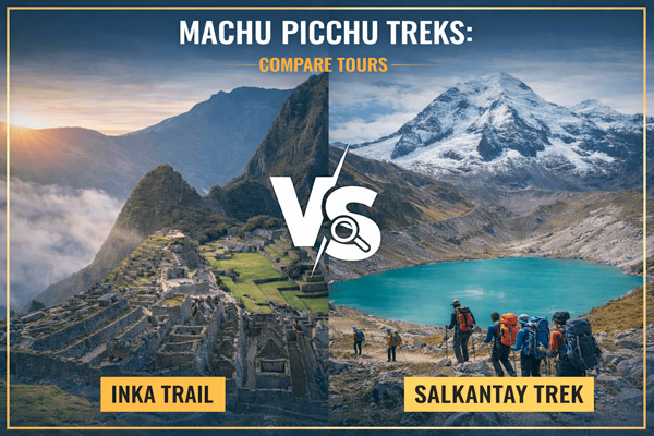 compare tours inca trail vs salkantay trek